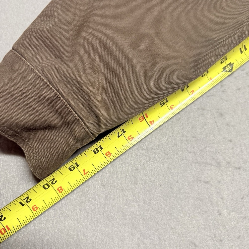 Vtg Walls Men's Medium Brown Field Barn Chore Coat Canvas Lined Corduroy Collar - Picture 11 of 15